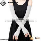 Women Arm Sleeves Fingerless Gloves Custom Car Sunshade Stretchy Long Sleeve thumbnail-1