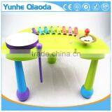 Wooden Musical Percussion Instruments Blue Half-round Table Xylophone Drum Symbol Noisy /educational Wooden Toy/ thumbnail-5