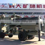 Mobile Alluvial Gold Sand Ore Washing Trommel Screen for Ghana