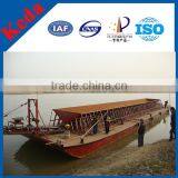 60m3 Small Self-unloading River Sand Barge Boat thumbnail-1
