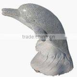 Hand Carving Stone Dolphin Statue thumbnail-1