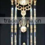Brilliant Crystal Combined Gold Gilt Brass and Marble Clock, Home Decorative Pendulum Clock thumbnail-3