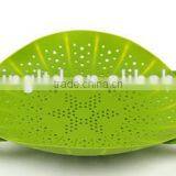 Silicone Vegetable Fruit Strainer Colander Basket Mat Bowl Steamer thumbnail-4