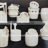 2016 Popular Unfinished Natural Pine Rice Wooden Pails Buckets thumbnail-1