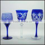 200ml Blue Colored Series Hand Cut Hotel Banquet Wine Glass thumbnail-5