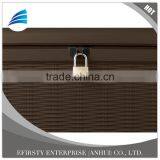 Outdoor Rattan Wicker Brown Storage Box thumbnail-3