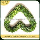 Preserved Boxwood Heart Shape Topiary Love Wreath for Festivals Decoration thumbnail-1