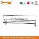 Dual Tier Chrome Plating Metal Wash Basin Storage Rack thumbnail-5