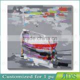 Abstract Boat Ship and Sea Oil Painting thumbnail-2