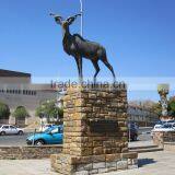 Animal Metal Bronze Garden Metal Craft Life Size Antelope Statues thumbnail-3