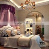 Classic Elegant European Style Teenage Girl's Bedroom Interior Design 3d Rendering BF12-03314g
