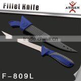 Hot Sale 3Cr14 Fillet Knife TPR+PP Handle With Sheath Fishing Knife Tools thumbnail-1