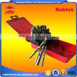 25pcs Nano Titanium Coating Straight Shank Hss Twist Drill Bits Set Cobalt Fully Ground Bright Finish Drilling Metal Forged thumbnail-2