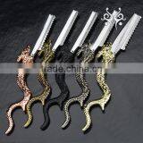 2017 Dragon Handle Folding Straight Barber Razor With Stainless Steel Blade thumbnail-5