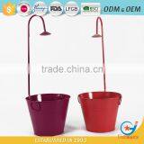 10 Inch Garden Iron and Zinc Powder Coated Wedding Buckets Flowers Metal Planter Bucket thumbnail-6