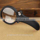 New HAND HELD MAGNIFIER GLASS w/ LED LIGHT UV LAMP 2.5x 4.5x 25x 55x MAGNIFICATION thumbnail-1