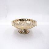 Elegant Dry Fruit Tray /Plate With Metal Base for Tableware Decoration thumbnail-4