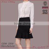 Latest Degisn Open Front Formal Suit For Woman With Flare Peplum Skirt thumbnail-1