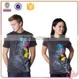New Design High Quality Fashion Couple T Shirt Cotton O Neck Short Sleeve Custom Print Logo Wholesale thumbnail-1