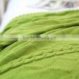 Cozy Design Big Sized Wool Cable Knit Blanket thumbnail-3