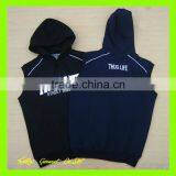 Blank Sleeveless Hoodies for Men thumbnail-1