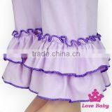 66TQZ464 Lovebaby Wholesale Outfit Purple Cotton Short Sleeve Children Clothing Set Mix Girl Solid Lavender Cotton Ruffle Outfit thumbnail-4