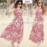 Fashion Women Long Chiffon Maxi Dress Summer Beach Dress thumbnail-5