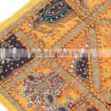 Orange Floor Luxury Pillow Cover Indian Decorator Tapestry Large Bed Cushion thumbnail-5