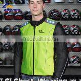 Cool Waterproof Yellow LED Flashing Motorcycle Reflective Vest thumbnail-1