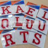 D&D Fabric Sticker Sew On Patches Embroidered All Letters Patch(18500-L)