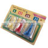 Set of 4 Fabric Bias Tape Maker Binding Tool Sewing Quilting 6mm 12mm 18mm 25mm New Arrival thumbnail-2