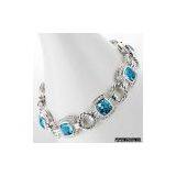 Sell DY Sterling Silver Bracelet With Gem thumbnail-1