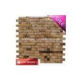 New Design Shinning Glass and Gold Metal Mosaic Wall Tiles Mosaic thumbnail-3