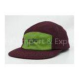 Classic Printed Cotton Flat Brim Baseball Caps Chocolate With Green For Gift thumbnail-1