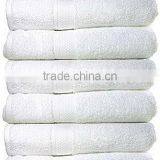 2017 Wholesale100% Cotton Bath Towel White Color Plain Design thumbnail-3