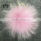 Colorful Beautiful Keyring Fur Pompon Ball Accessories Keychain thumbnail-6