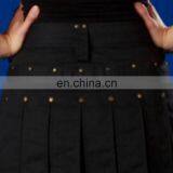 Buy Wholesale Ladies Modern Black Utility Kilt thumbnail-2