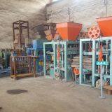 LINGHENG QT4-25 AUTOMATIC HOLLOW CEMENT BLOCK BRICK MAKING MACHINE PAVER BRICK MACHINE thumbnail-4