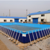 2018 PVC Pool Type Rectangular Above Ground 1M Metal Steel Frame Swimming Pool For Sale thumbnail-4