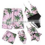 Summer Parent-Kids Swimwear Family Coconut Palm Print Hawaii Beach Swimsuit Unisex thumbnail-4