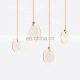 Modern Gold Circle Ring LED Pendant Lights Hanging Lamp for Home Decor thumbnail-5