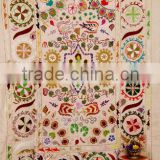 Handmade Suzani Wall Hanging Suzani Throw Tapestry Twin Suzani Blanket Fabric Quilt Indian Suzani Bedding