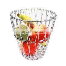 Three-Layer Fruit Hanging Basket Creative Metal Folding Foldable Art Removable Fruit Basin Storage Basket Cradle Home Furnishing Articles thumbnail-5