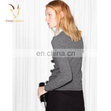 Womens Knitted Cashmere Wool Pullover Sweaters thumbnail-2