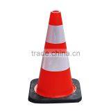 Wholesale Base Size 27*27cm Soft Flexible PVC Plastic Traffic Cone TC103-45 thumbnail-2