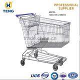 Asian Style High Capacity Shopping Cart Basket Push Cart thumbnail-1