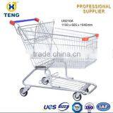 US Style Shopping Cart With Swivel PU/PP Wheels thumbnail-1