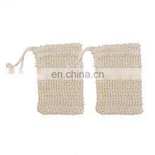 Shower Bathing Washing Hands Hand Made Exfoliating Bar Soap Pouch Sisal Soap Bag