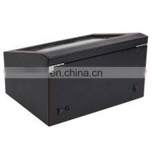 Watch Winding Carbon Fiber High Quality Watch Winder Motor Stop Automatic Watch Jewelry Display Cabinet Box thumbnail-4