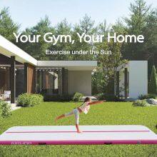 Air Track Inflatable Gymnastics Tumbling Mat 16.4Feet With Air Pump